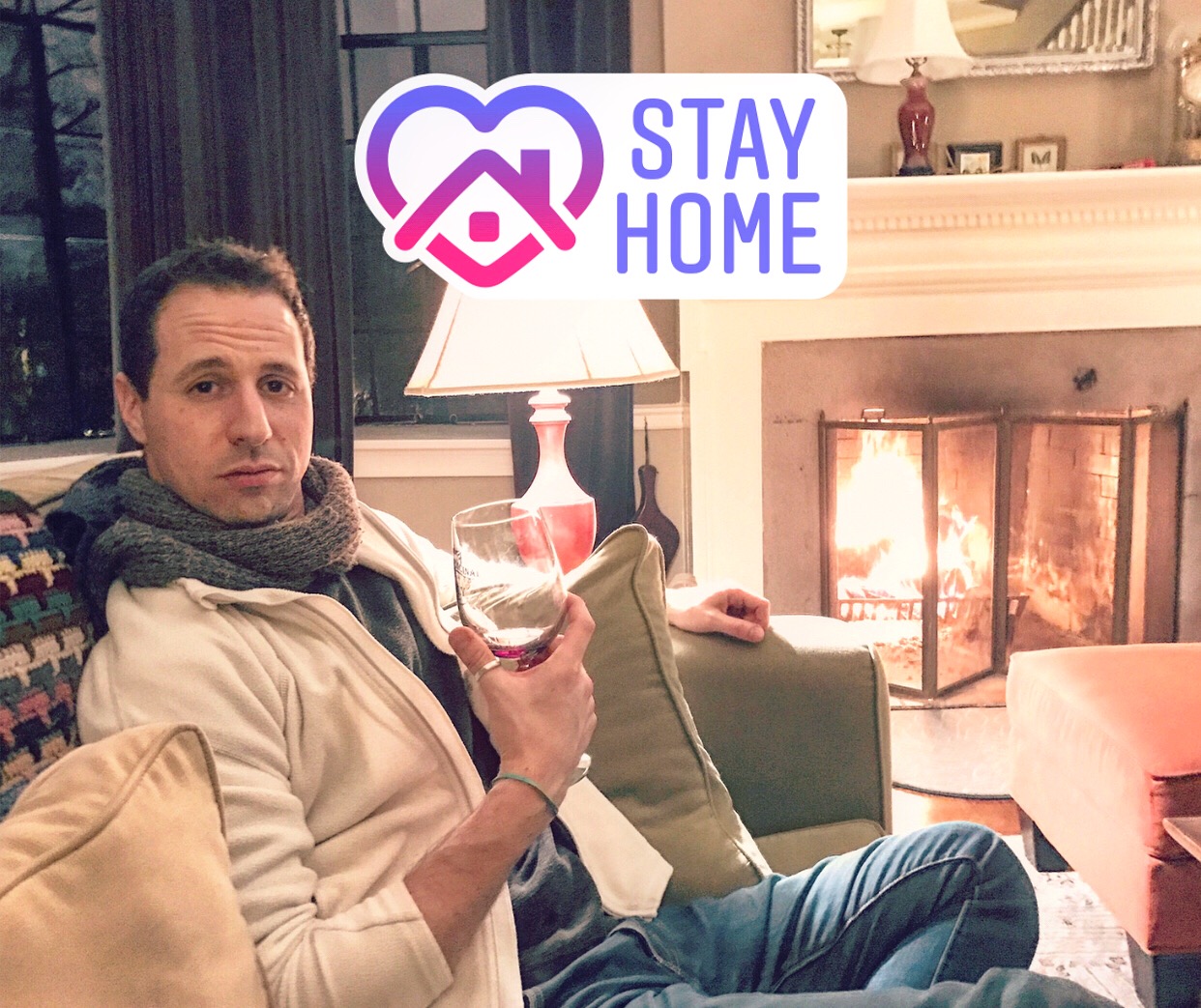 Stay Home Avi Wisnia CoronaVirus cozy at home