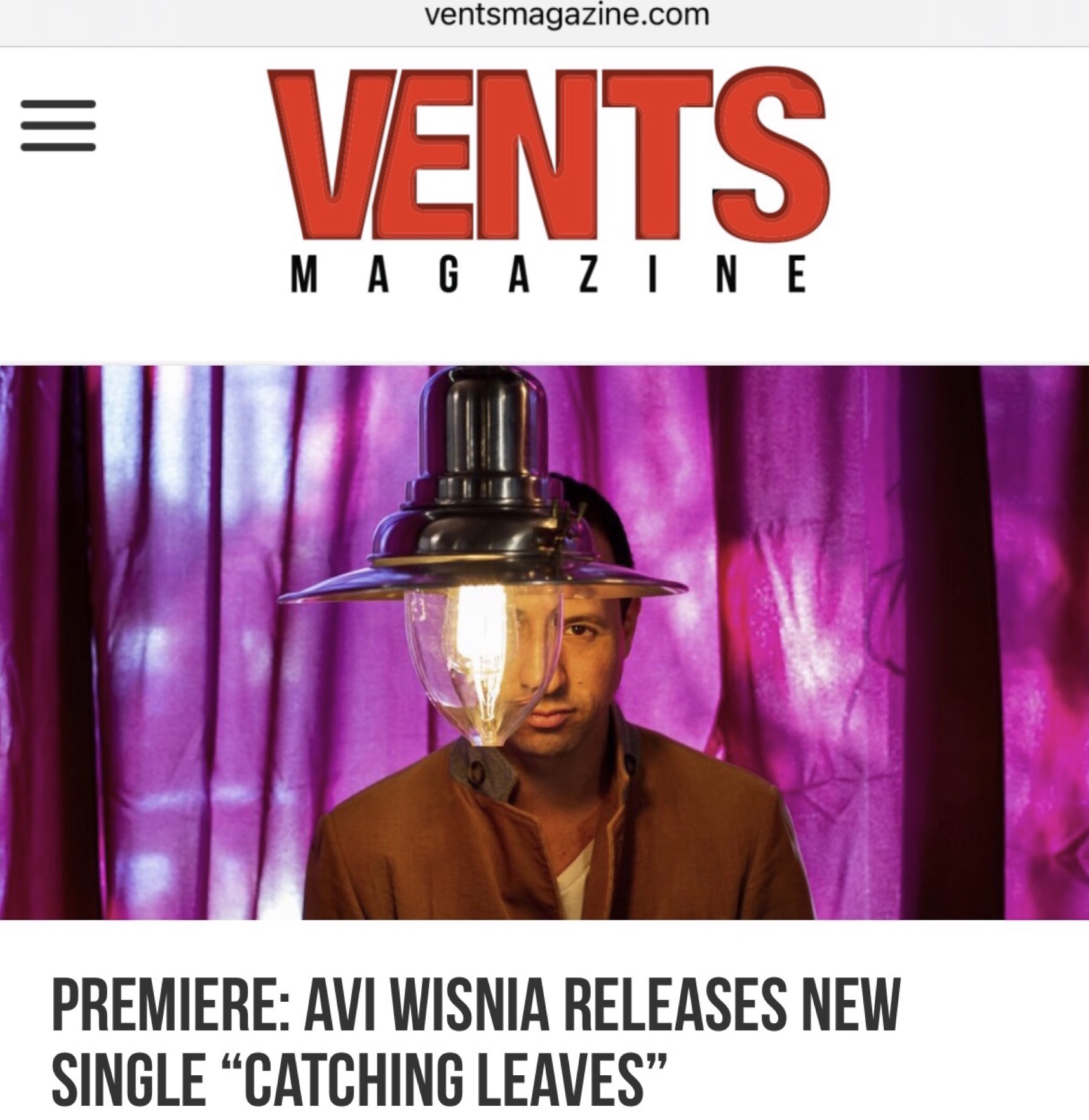 Vents Magazine feature image