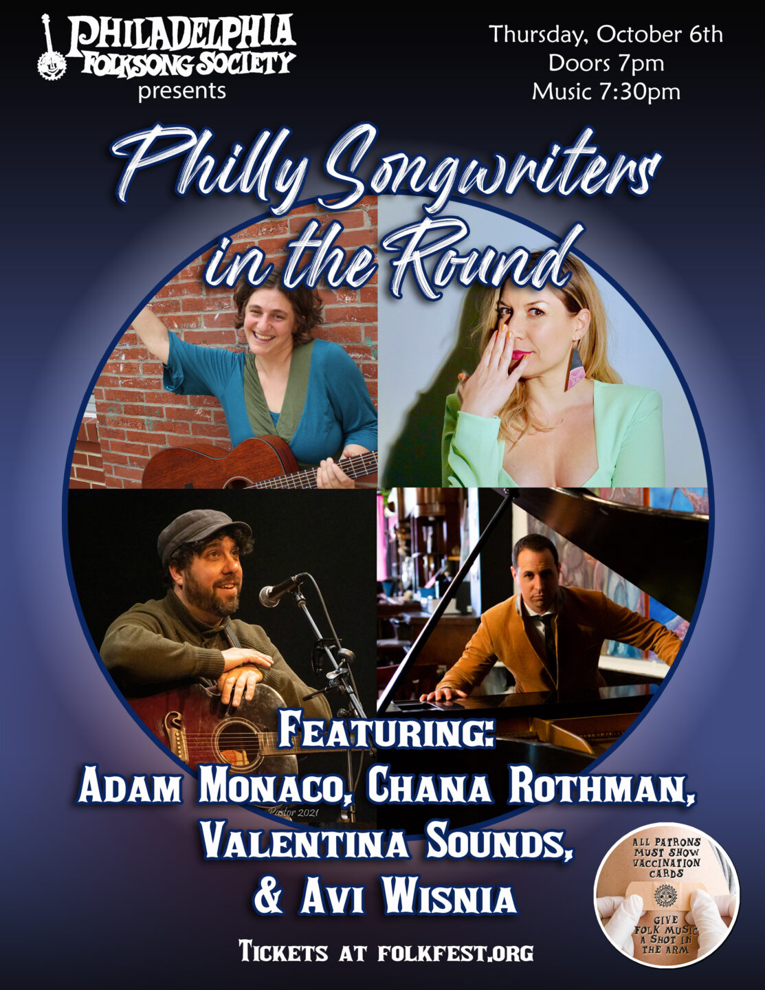 PFS Philly Songwriters In The Round Oct6