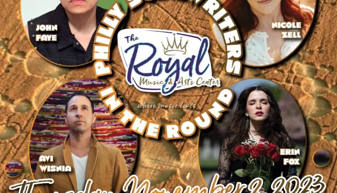 Royal Philly Songwriters In The Round Nov2 2023 flyer