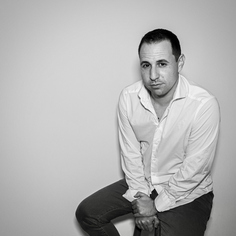 Avi Wisnia bw portrait 65 by Derek Brad